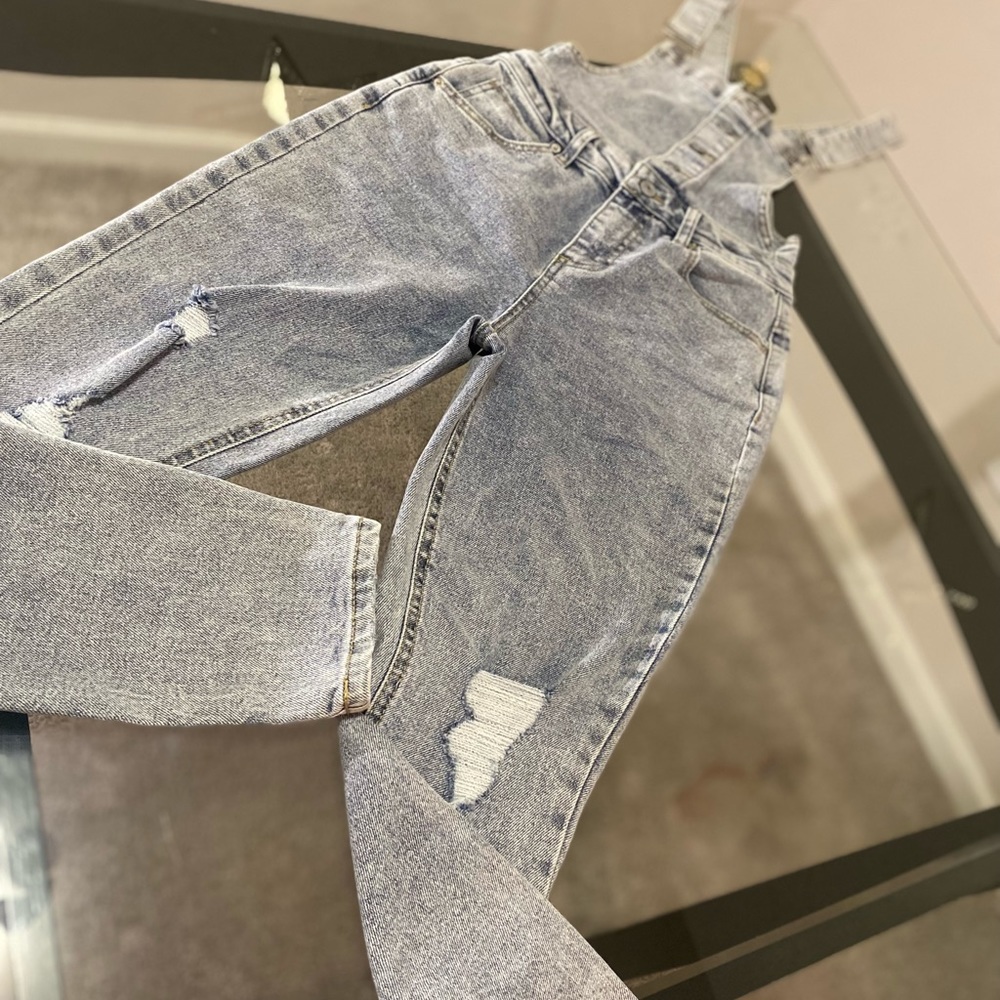 No Boundaries Skinny Denim Overall